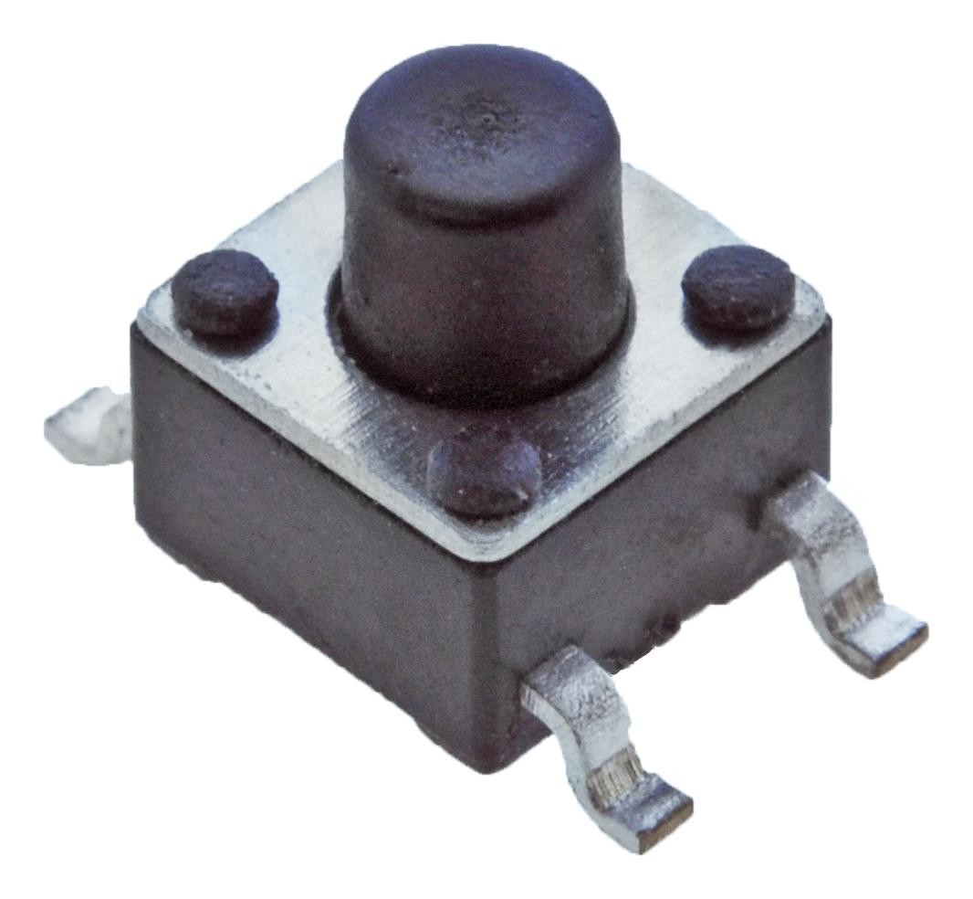 E-Switch Tl3305Bf160Qg Tactile Switch, 0.05A, 12Vdc, 160Gf, Smd