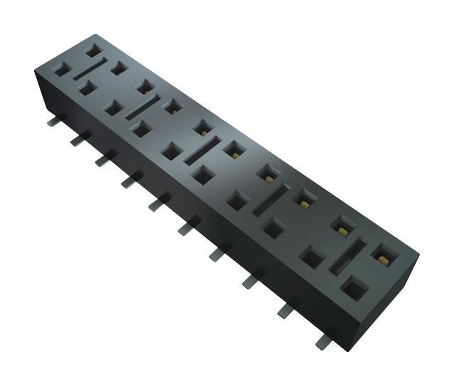 Samtec Hle-120-02-F-Dv-Be Connector, Rcpt, 40Pos, 2Row, 2.54mm