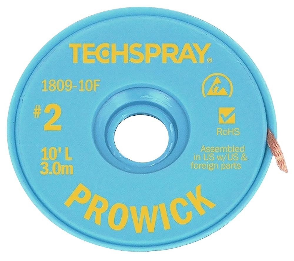 Techspray 1809-10F Braid, Pro-Wick Desoldering, 10Ft