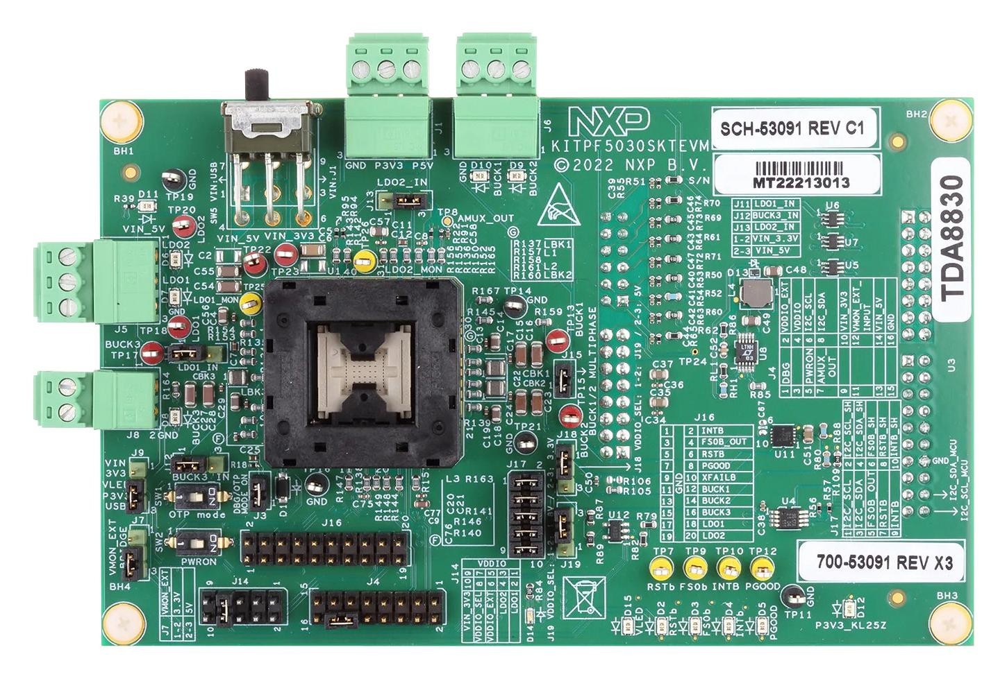 NXP Semiconductors Semiconductors Kitpf5030Sktevm Programming Socket Board, Safety Pmic