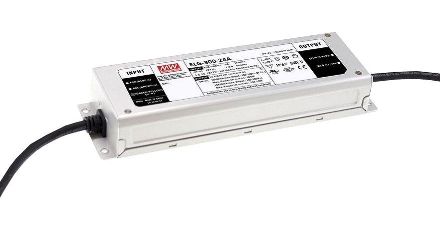 MEAN WELL Elg-300-12A Led Driver, Constant Current/volt, 264W