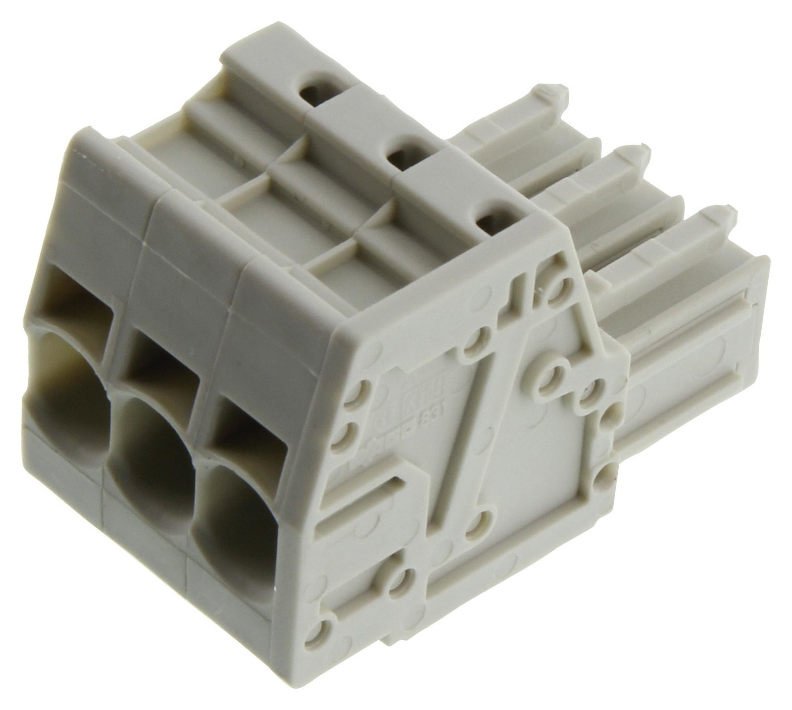 WAGO 831-3103 Terminal Block, Pluggable, 3Pos, 8Awg