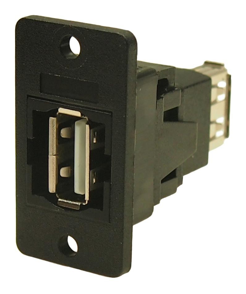 Cliff Electronic Components Cp30608Nx1 Usb Adapter, 2.0 Type A Rcpt-Type A Rcpt