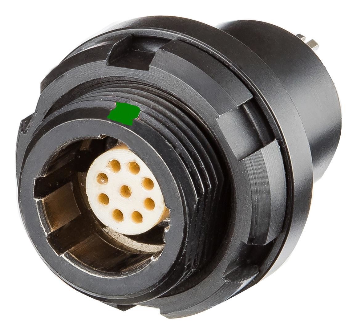 Amphenol LTW Fdyb-09Eefp-Ndk-001 Circular Connector, Rcpt, 9Pos, Panel