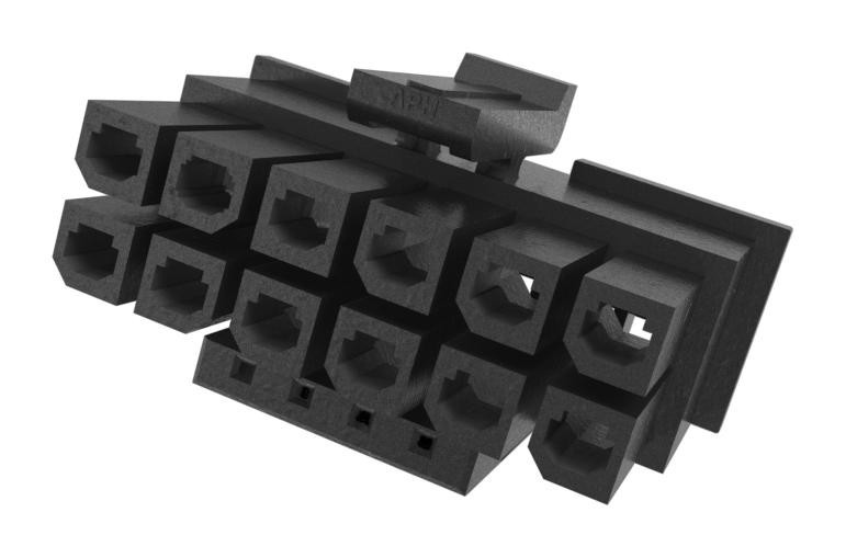 Amphenol Communications Solutions 10161719-124Glf Connector Housing, Rcpt, 12S+4P Pos