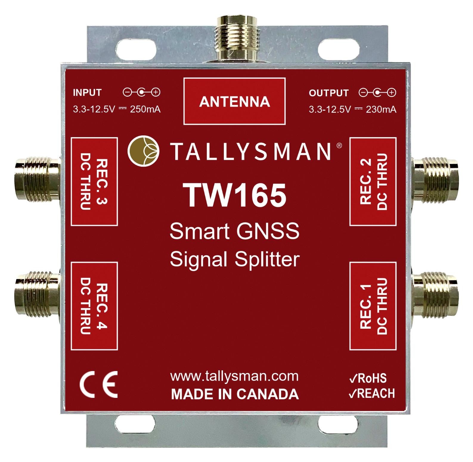 Tallysman Wireless 32-0165-14 Sgnl Splitter, 1.1-1.7Ghz, 10Db, 50 Ohm