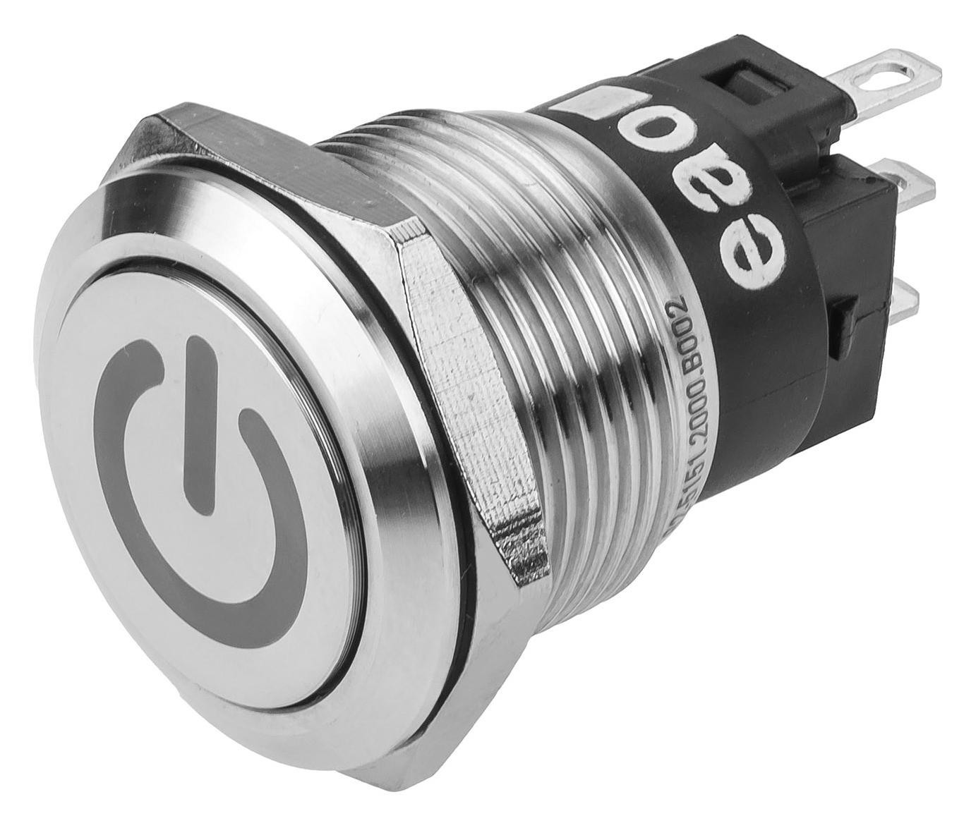 EAO 82-5151.2000.b002 Anti Vandal Sw, Spdt, 3A/240V, 19mm