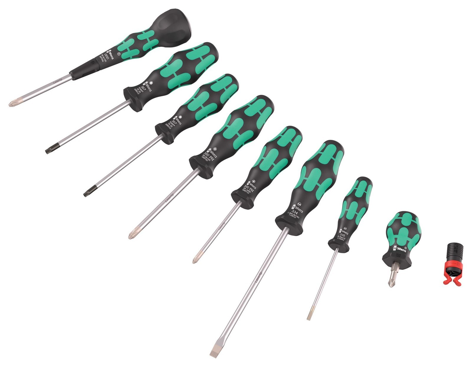 Wera 05134028001 Screwdriver Set, Ball-Grip, 9Pc