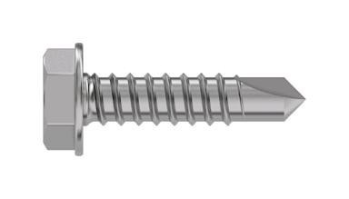 TR Fastenings 6.3 X 60 Wxstdx Z100 Din7504 Hex Washer Head Screw, Steel, 6.3X60mm