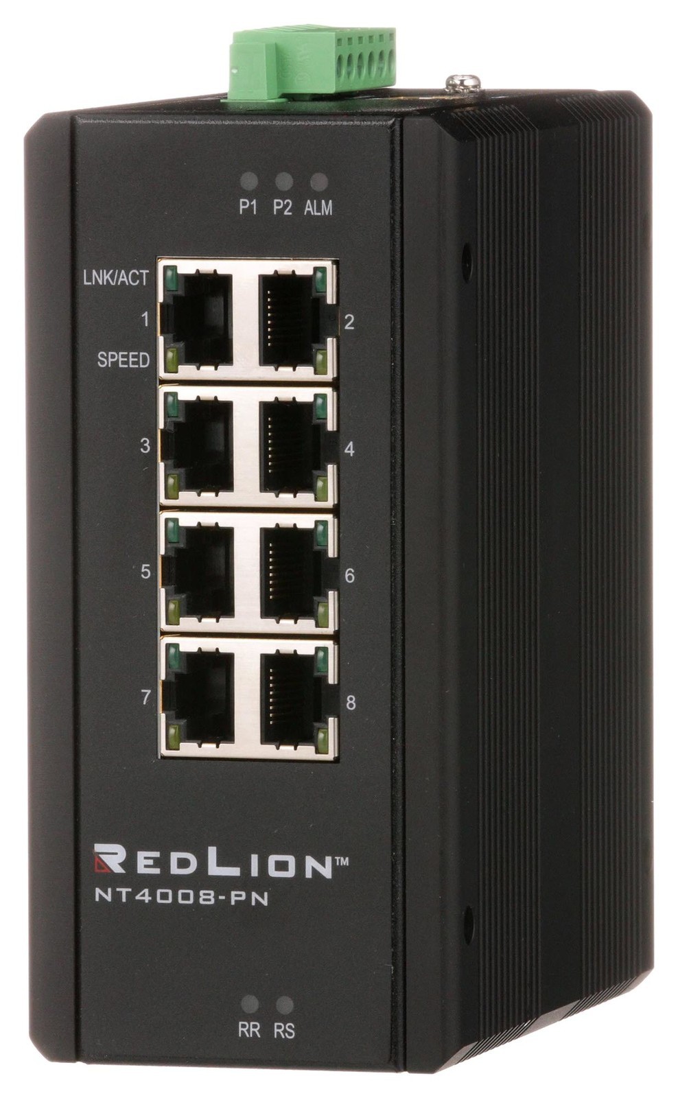 Red Lion Controls Nt-4008-000-Pn-M Enet Switch, Indus, Managed Gbit, Rj45X8