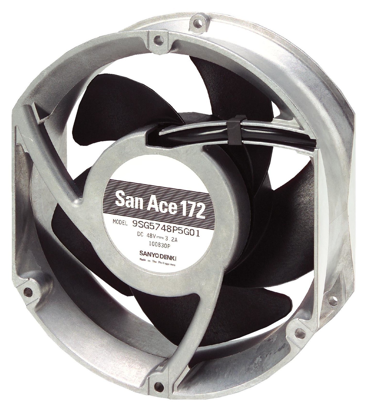 Sanyo Denki 9Sg5748P5H01 Dc Axial Fan, 410Cu.ft/min, Ball, 150mm