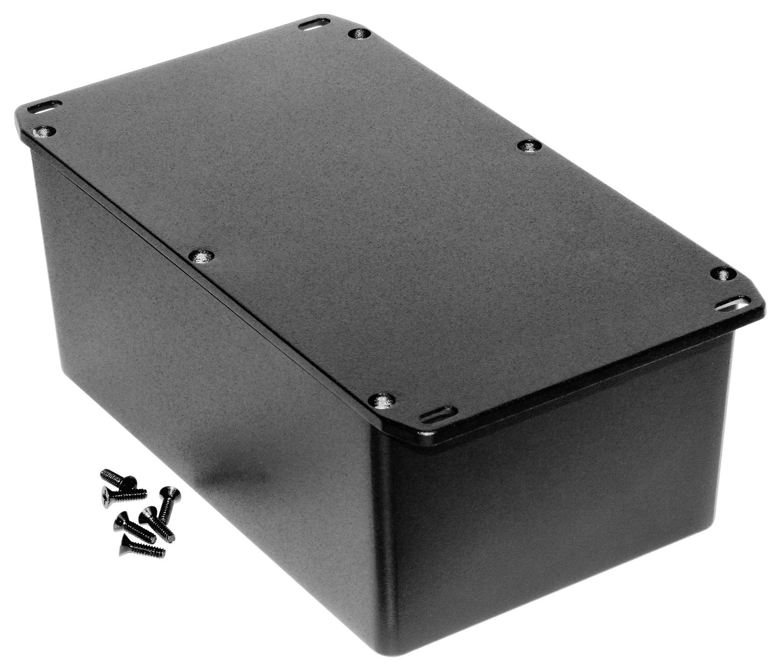 Hammond 1590Eflbk Enclosures, Blk, Diecast Alum, Small