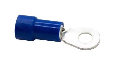 Mueller Electric Bu-190540108 Terminal, Ring Tongue, #6, Blue, 14Awg