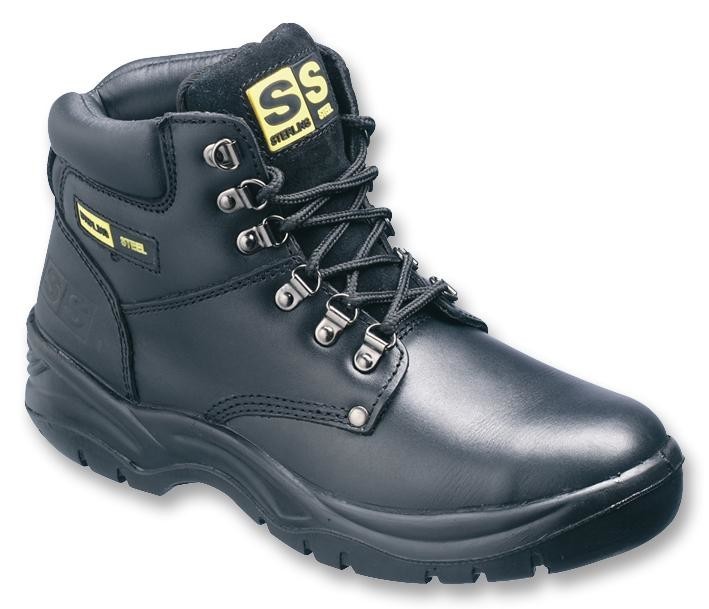 Sterling Steel Ss806Sm 7 Safety Hiker Boot, Black, Size 7