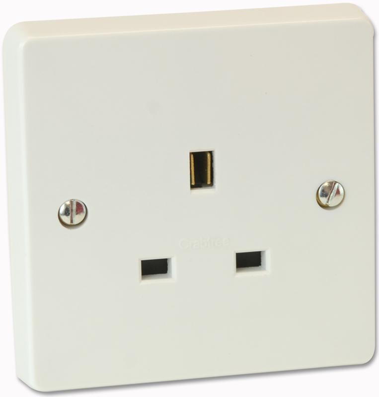 Crabtree 7255 1 Gang Unswitched Socket