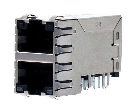 Trp Connector/bel 2250577-1 Rj45 Conn, R/a Jack, 8P8C, 2Stacked, Th