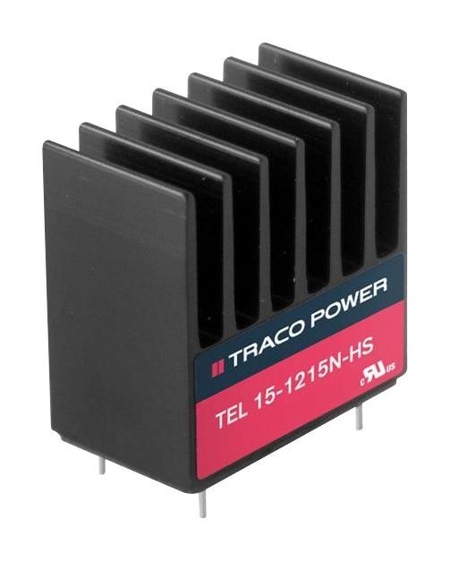 TRACO Power Tel 15-1222N-Hs Dc-Dc Converter, 12V/-12V, 0.625A/0.625A