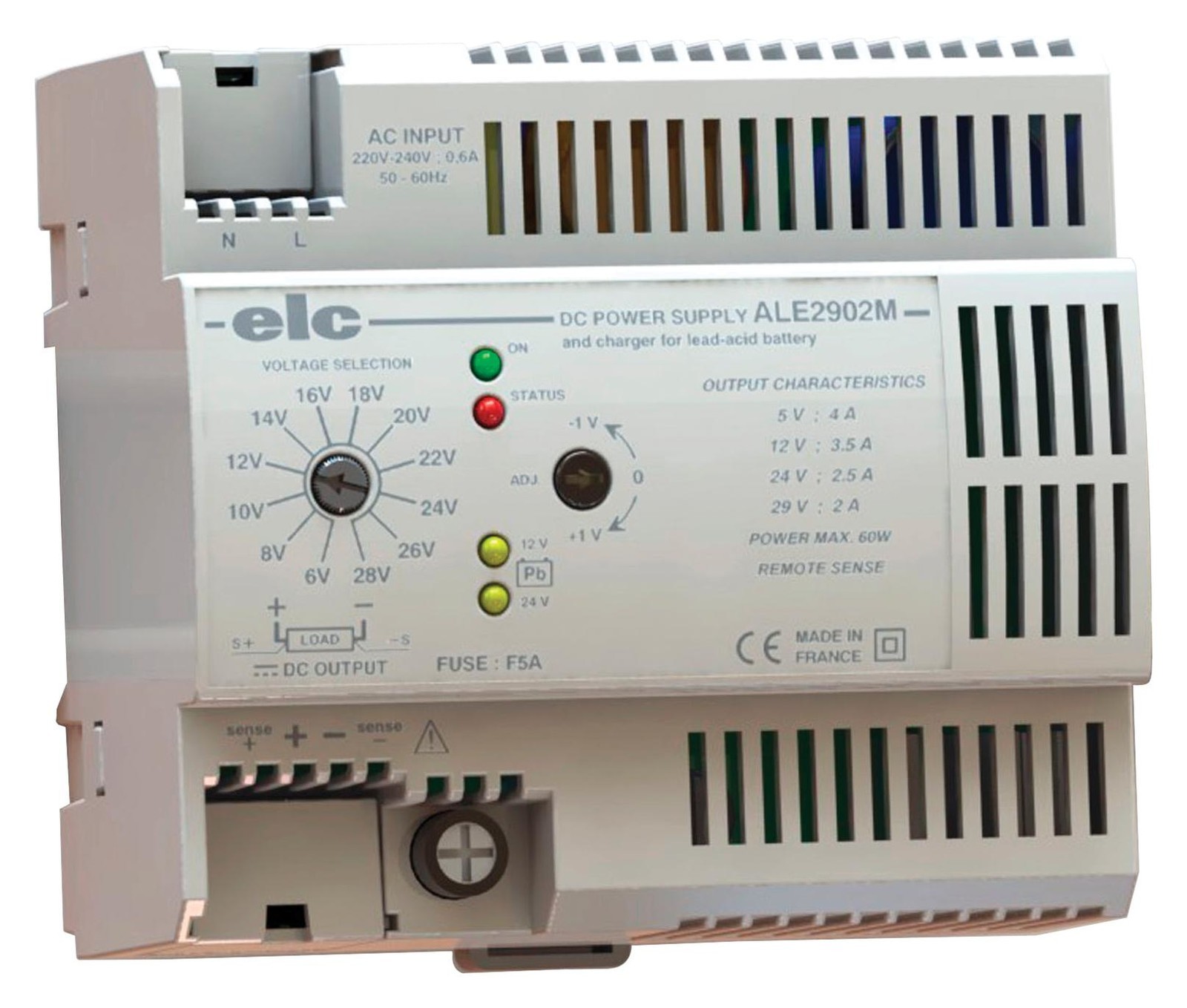 Elc Ale2902M. Regulated Power Supply, Oem Modular, 60W