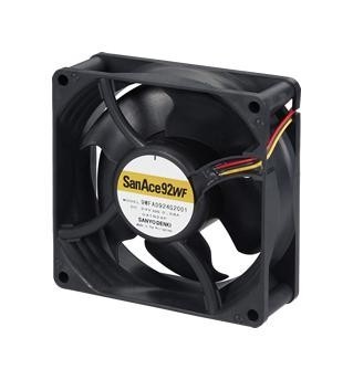 Sanyo Denki 9Wfa0924G2001 Axial Fan, 92mm, 24Vdc, 109.5Cfm, 63Dba