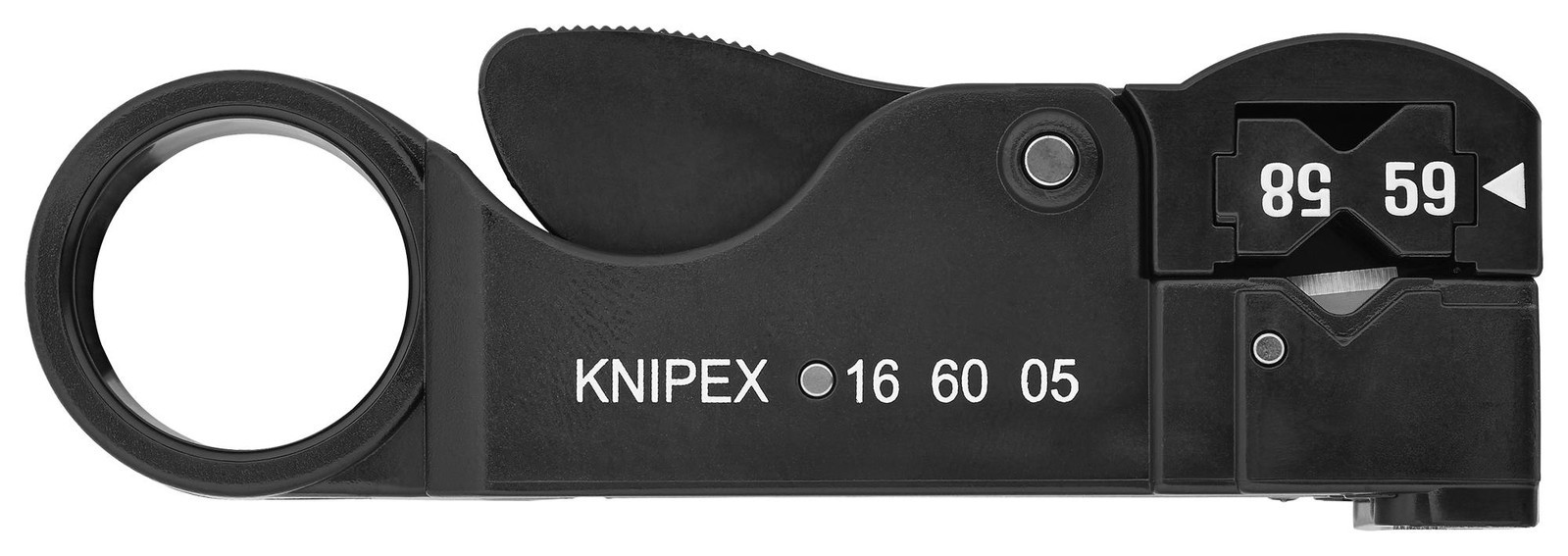 Knipex 16 60 05 Sb Cable Stripper, Coaxial