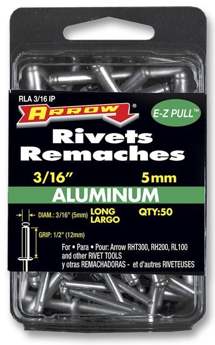 Arrow Fastener Rla3/16Ip Rivets, 5mm, Long (Pk 50)