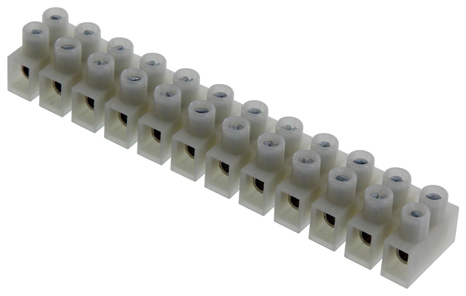 Ideal 89-608 Terminal Block, Barrier, 12 Position, 22-12Awg