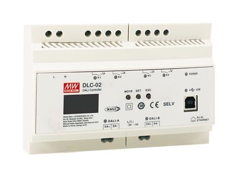 MEAN WELL Dlc-02 Lighting Controller, 2Ch, 0.25A, 305Vac