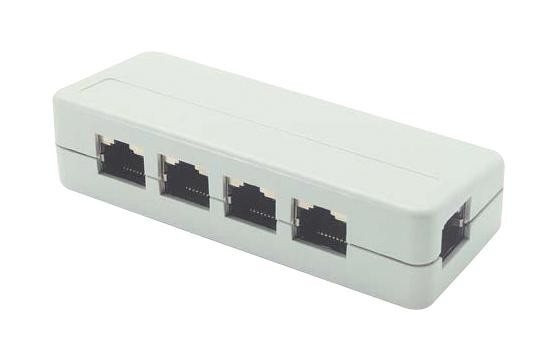 L-Com Jmod4S-1 Spltr, Modular, 5Pos, Rj45 8X8, Shielded