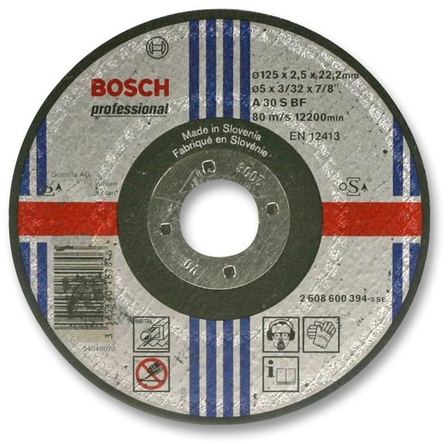 Bosch Professional (Blue) 2608600394 Grinding Disc, 80Mps, 22.23mm Bore