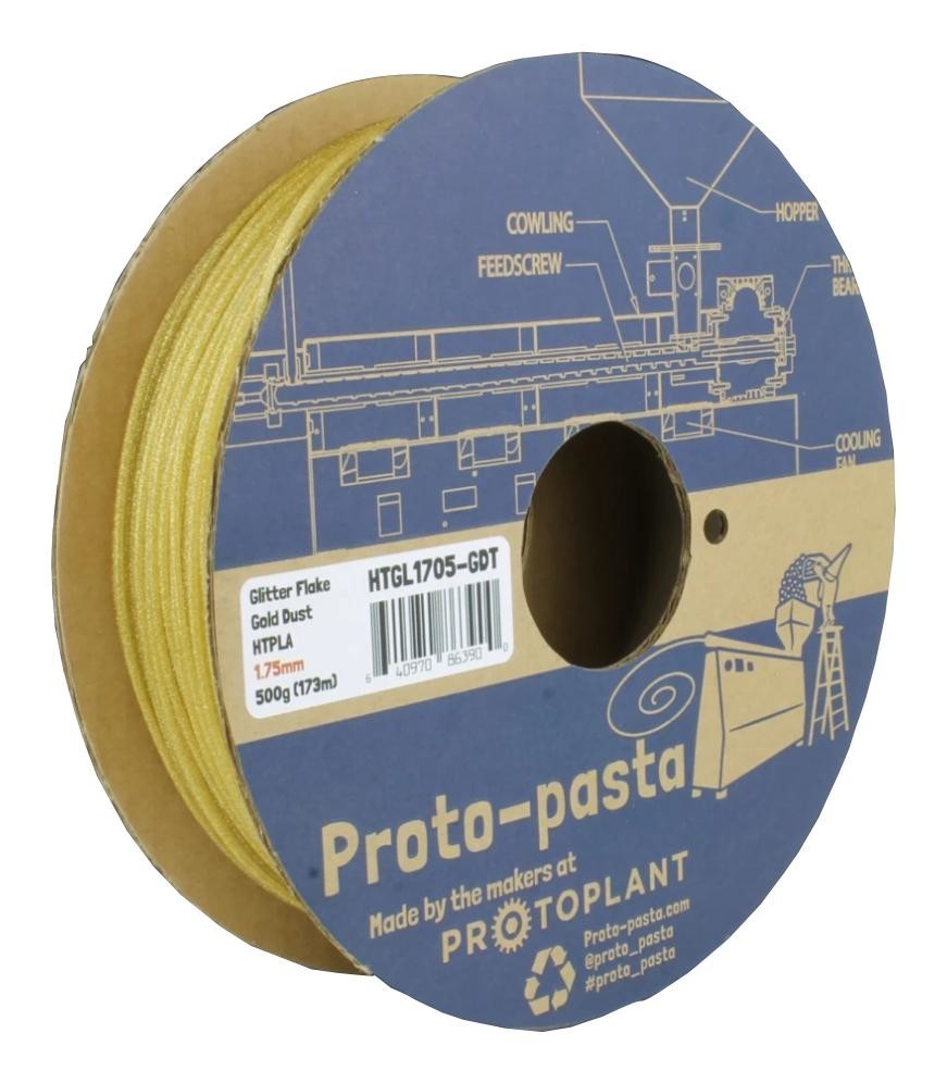 Protopasta Htgl2805-Gdt 3D Filament, 2.85mm, Htpla, Clear, 500G