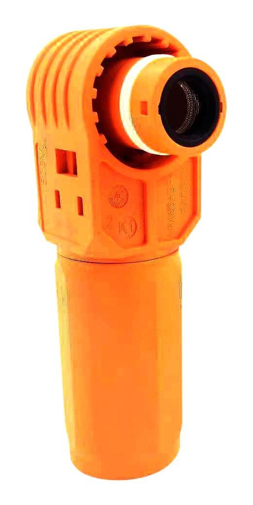 Amphenol Industrial Slphpb50Bnr1 High Pwr Connector, R/a Plug, Crimp, 200A/red