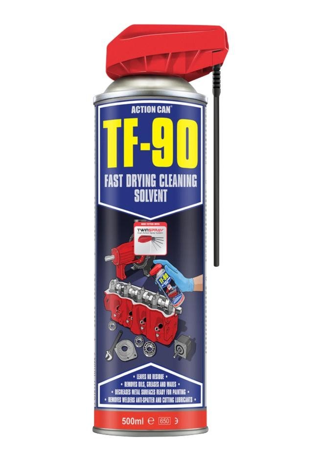 Action Can Tf-90 Twinspray, 500Ml Cleaning Solvent, Aerosol, 500Ml