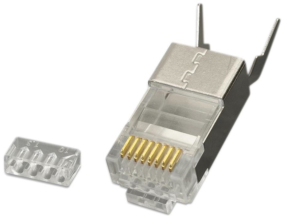 Kauden Lc6A145/10 Mod Connector, Rj45 Plug, 8P8C, 1Port, Cable