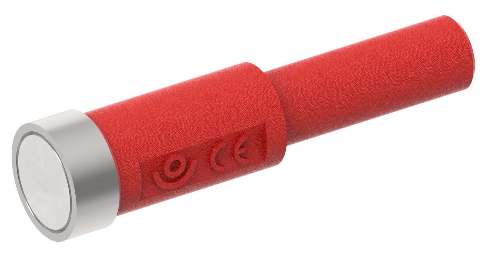 Cal Test Electronics Ct3880-2 10mm Magnetic Connector, 4mm Jack, 4A, Red