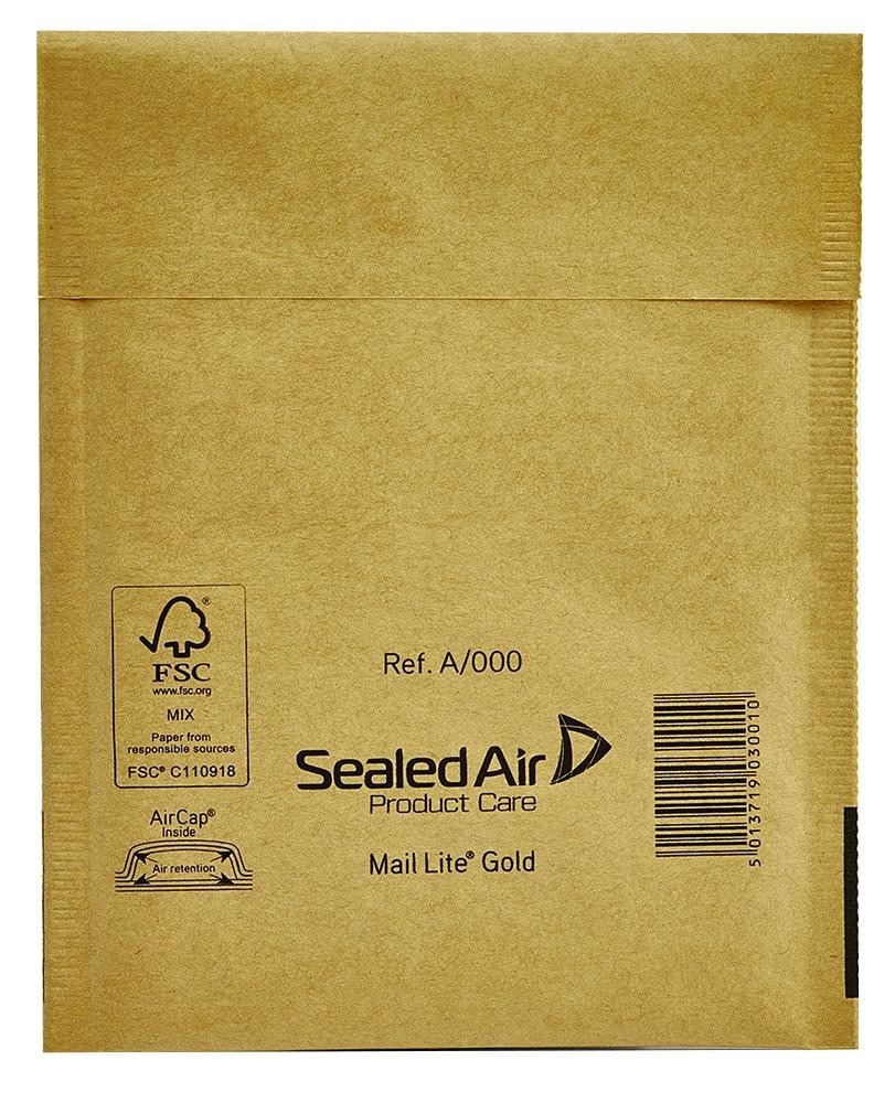 Sealed Air 1491 Mail Lite Gold 110X160mm 100/box A/000