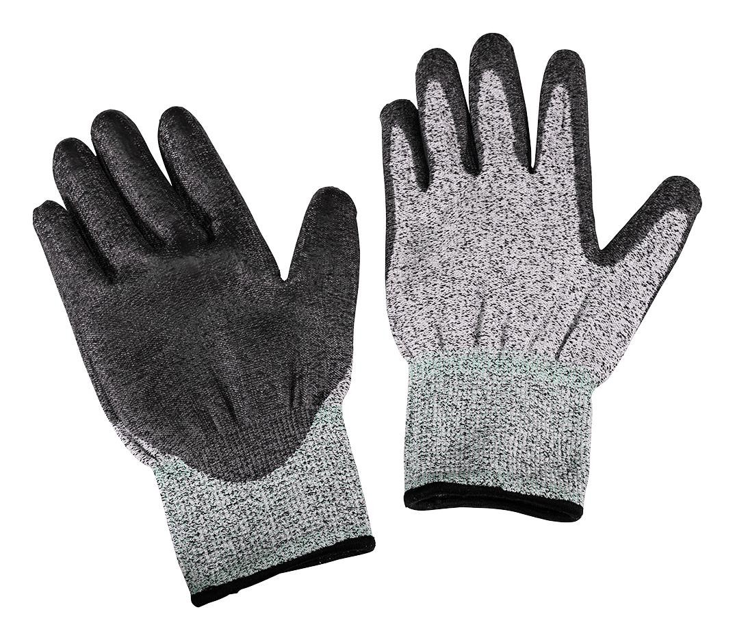 Desco 17139 Gloves, Cut-Resistant, M, Gry/wht