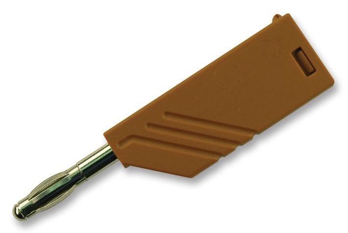 Hirschmann Test And Measurement 934100105 Test Plug, 4mm, Brown, Ma 1