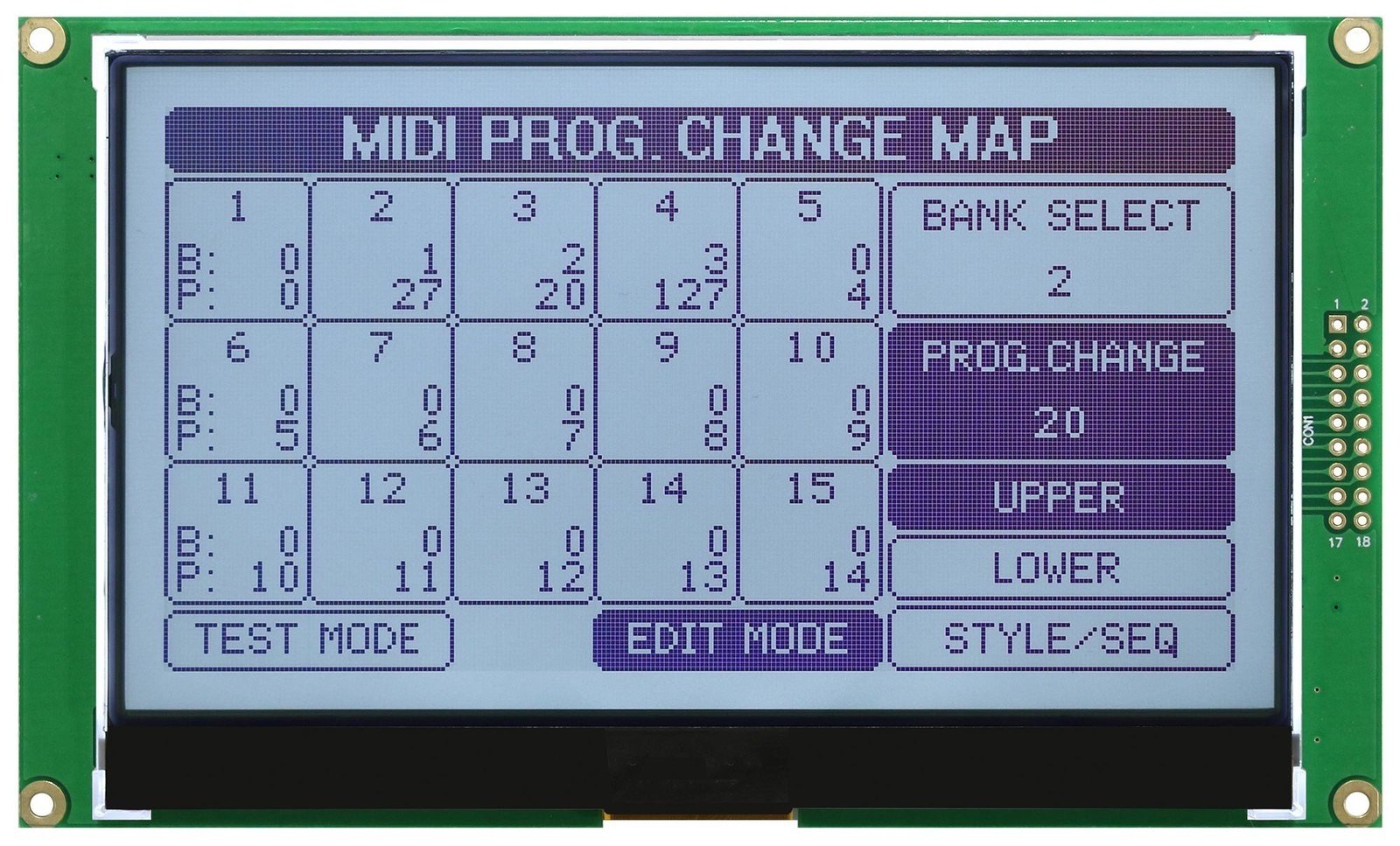 Midas Displays Md240128A6W-Fptlw Graphic Lcd, Cob, Fstn, 240 X 128P, 3.3V