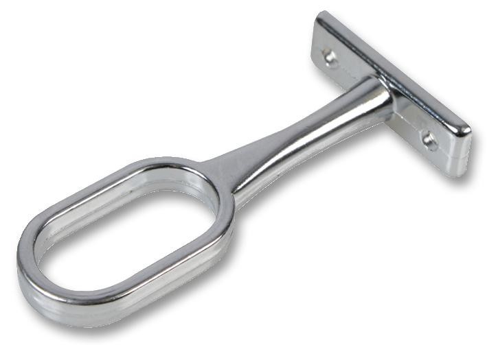 Duratool D01734 Support Bracket, Oval, Chrome