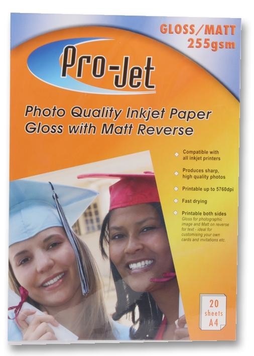Projet Projet Gm25520 Paper,photo,a4,gloss/matt,255G,x20