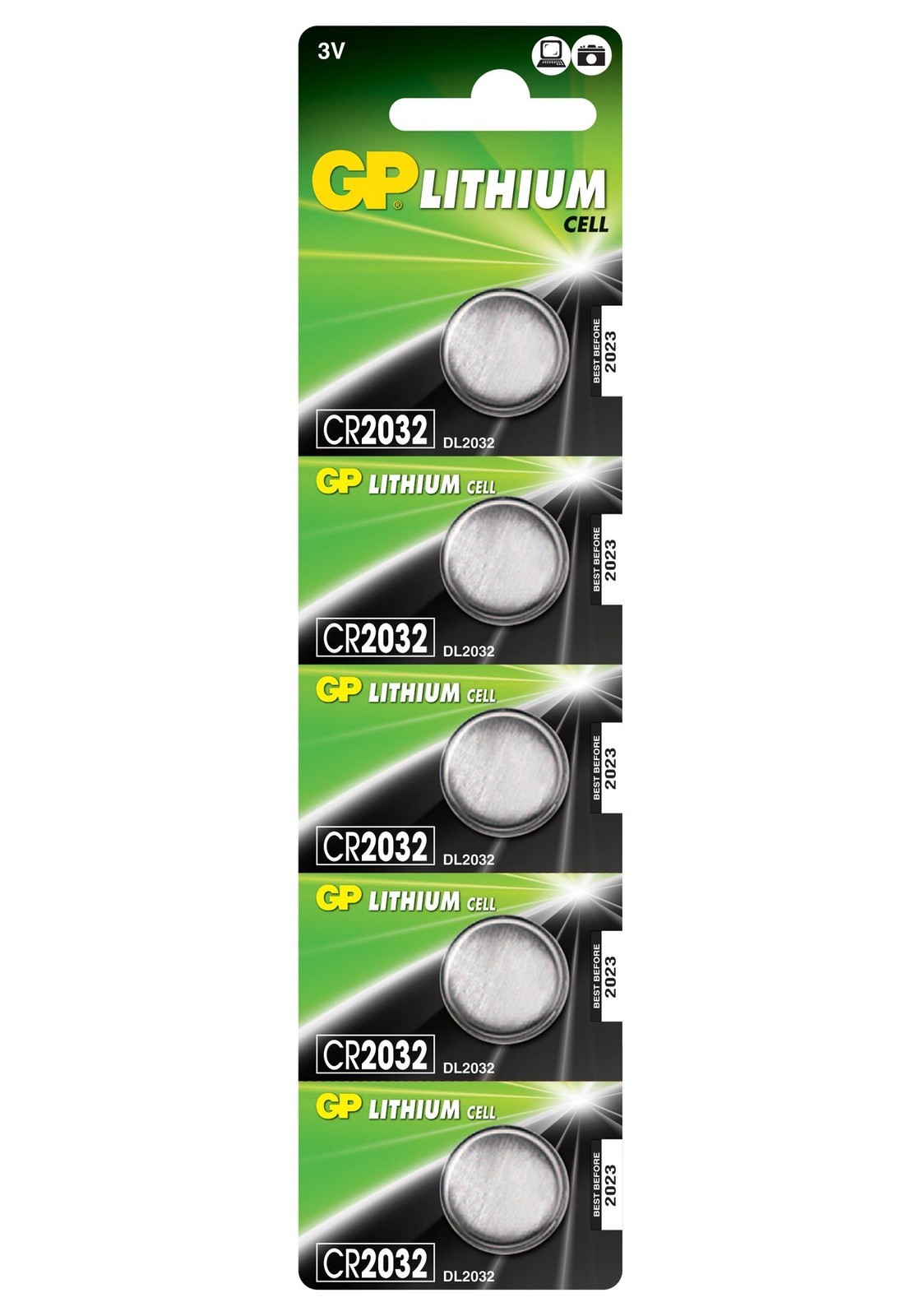 Gp Batteries Gppbl2032188 Battery, Lithium, 3V, 300Mah
