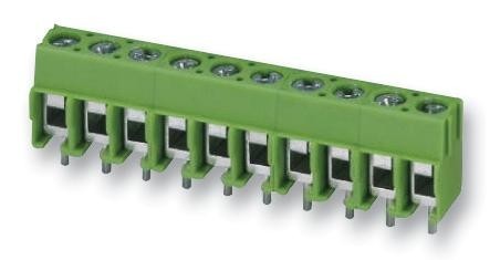 Phoenix Contact Pt1,5/2-5.0-H Terminal Block, Wire To Brd, 2Pos, 16Awg