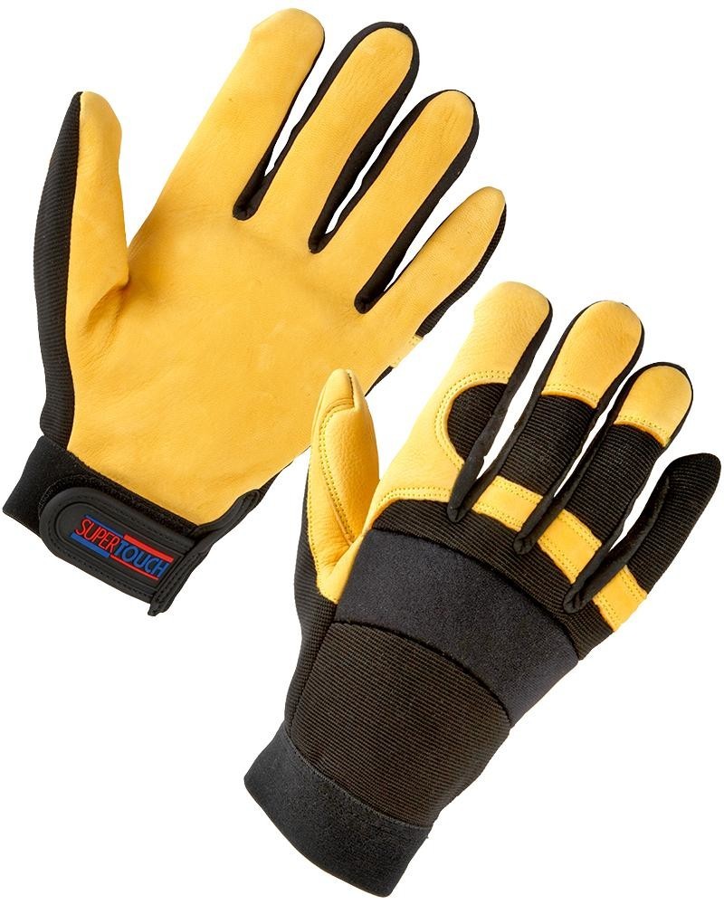 St 24343 Leather Mechanics Gloves, L