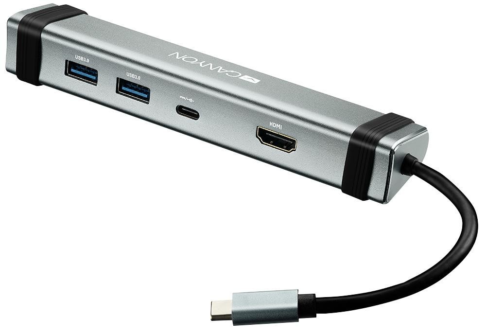 Canyon Cns-Tds03Dg Usb-C Multiport Adapter, Power Delivery