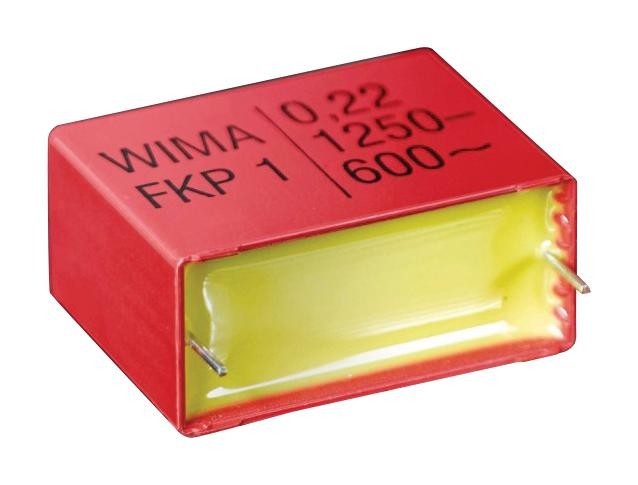 WIMA Fkp1R032207F00Kssd Capacitor, 0.22Uf, 1.25Kv, Film, Radial