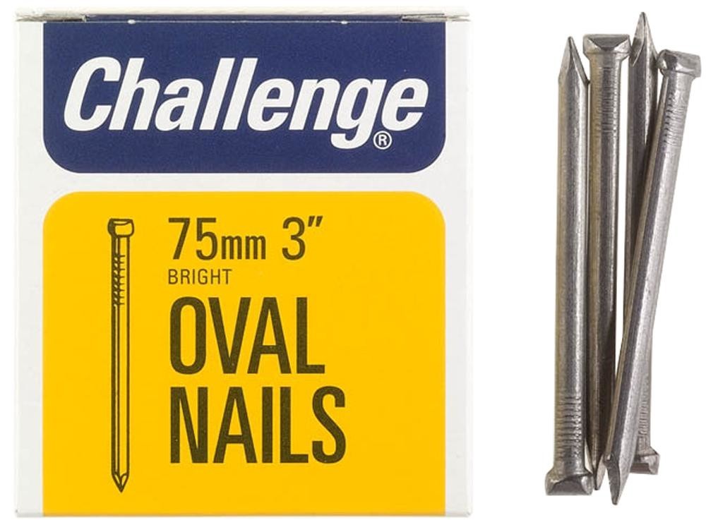 Challenge 12020 Oval Nails Bright, 75mm (225G)