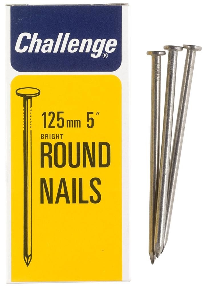Challenge 12036 Round Nails Bright, 125mm - 500G