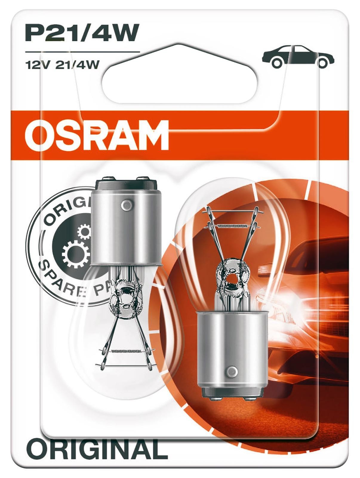 Osram A566Bl Lamp, P21/4W 566 12V 21/4W Baz15D 2Pk