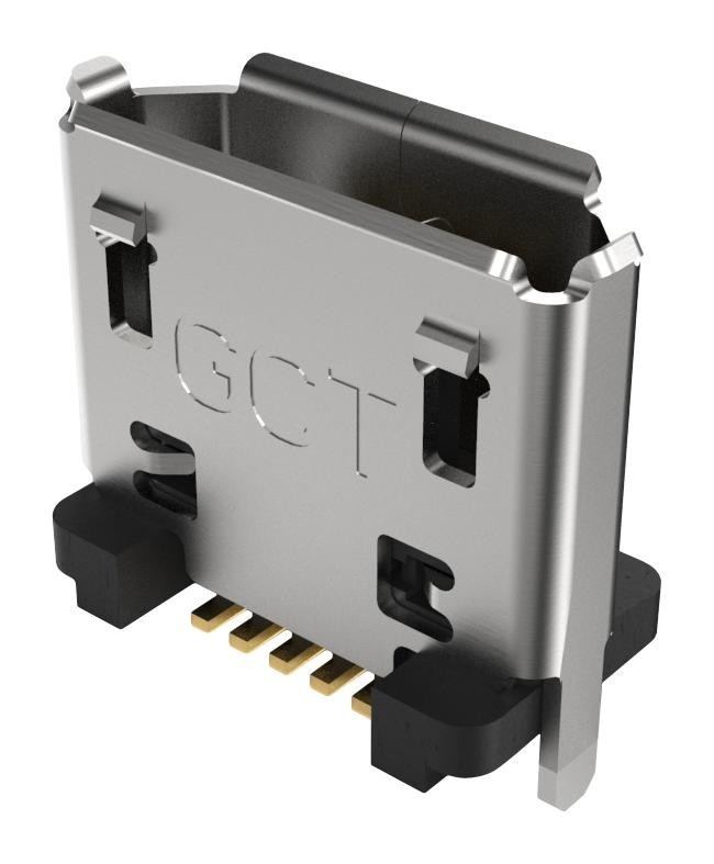 Gct (Global Connector Technology) Usb3140-30-0070-1-C Micro Usb Conn, 2.0 Type B Rcpt, 5P, Smt
