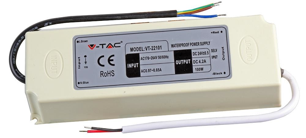V-Tac 3101 Neon Flex Power Supply 100W Ip65 24V